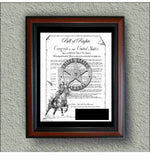 US Marshals "Bill Of Rights And Badge With Brass Plate" image 0