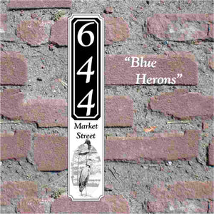 Custom House Sign "Blue Herons" Artwork image 0