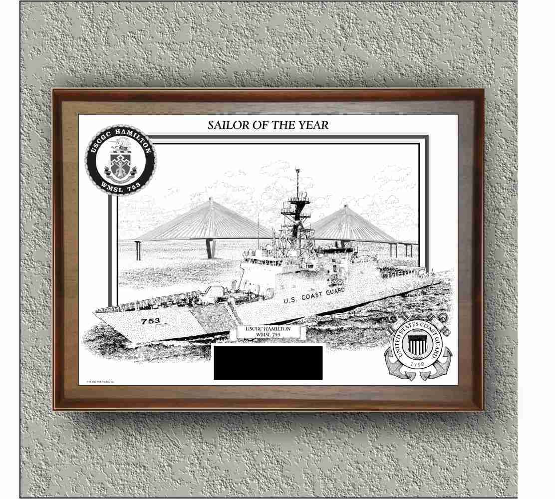 USCGC "HAMILTON WMSL-753 Sailor Of The Year With Cavity '20" image 1