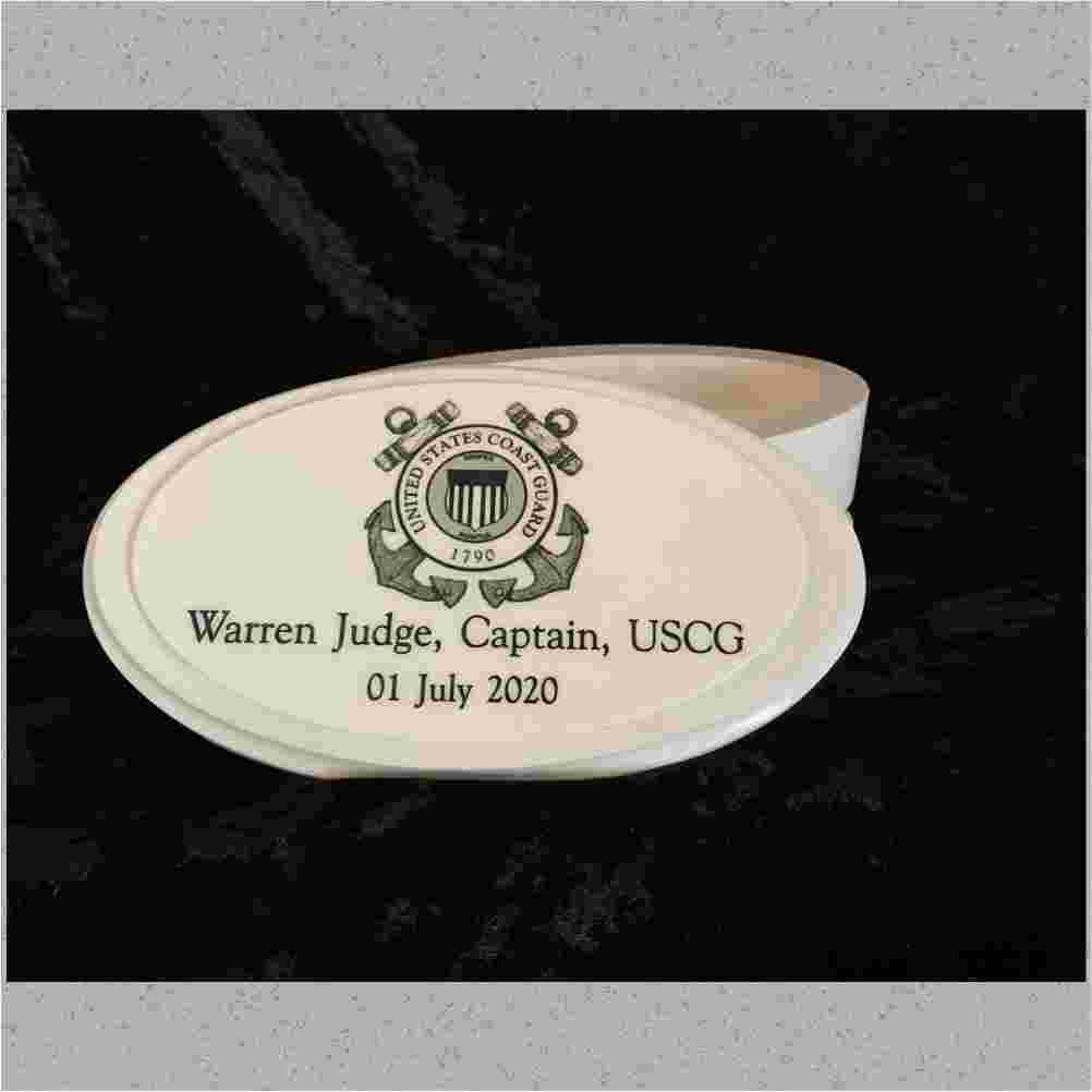 USCG "Anchors" Oval Box image 0