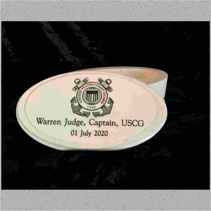 USCG "Anchors" Oval Box image 0