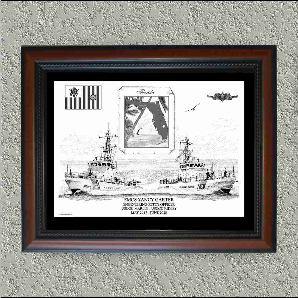 USCGC "MARLIN & RIDLEY With Cutterman's Pin '20" image 0
