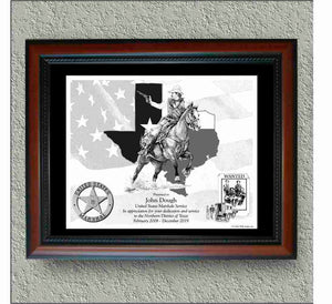 US Marshals "Map Of Texas With Historic Scene '17" image 0