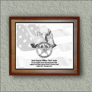 US Marshals "Eagle Head & American Flag" image 1