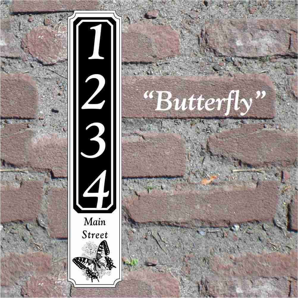 Custom House Sign "Butterfly" Artwork image 0