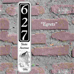 Custom House Sign "Egrets" Artwork image 0