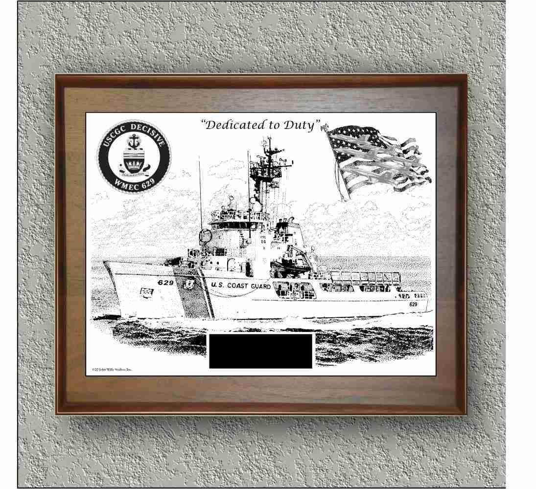 USCGC "DECISIVE WMEC-629 With Cavity '20" image 1