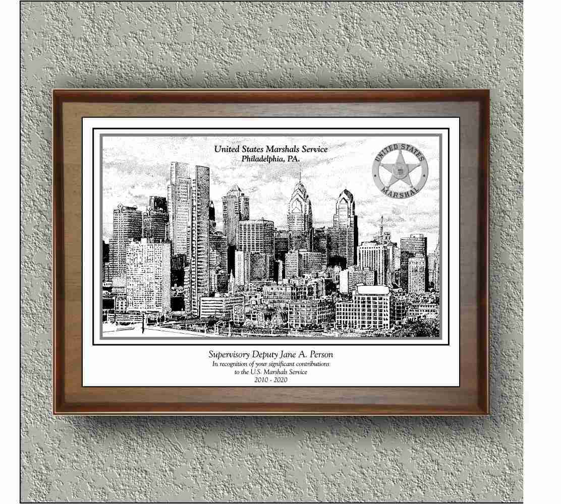US Marshals "Philadelphia, PA Skyline '16" image 1