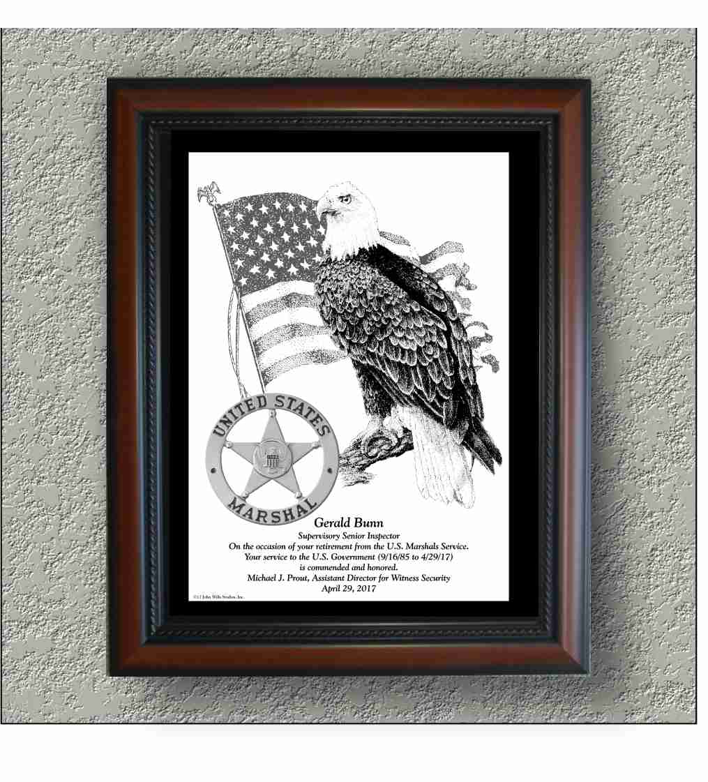 US Marshals "Eagle On Branch" image 0