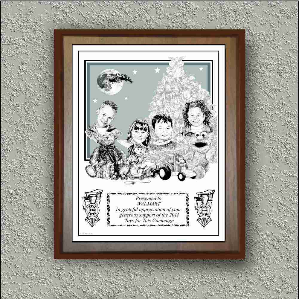 Toys For Tots "Santa & Moon" image 0