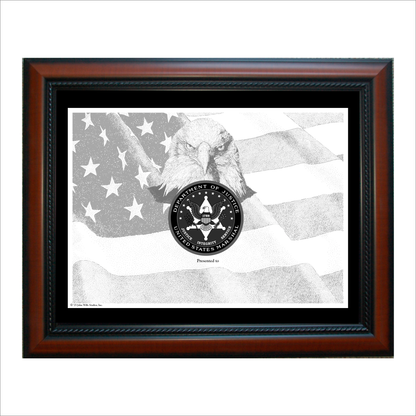 US Marshals Eagle with American Flag & USM Seal