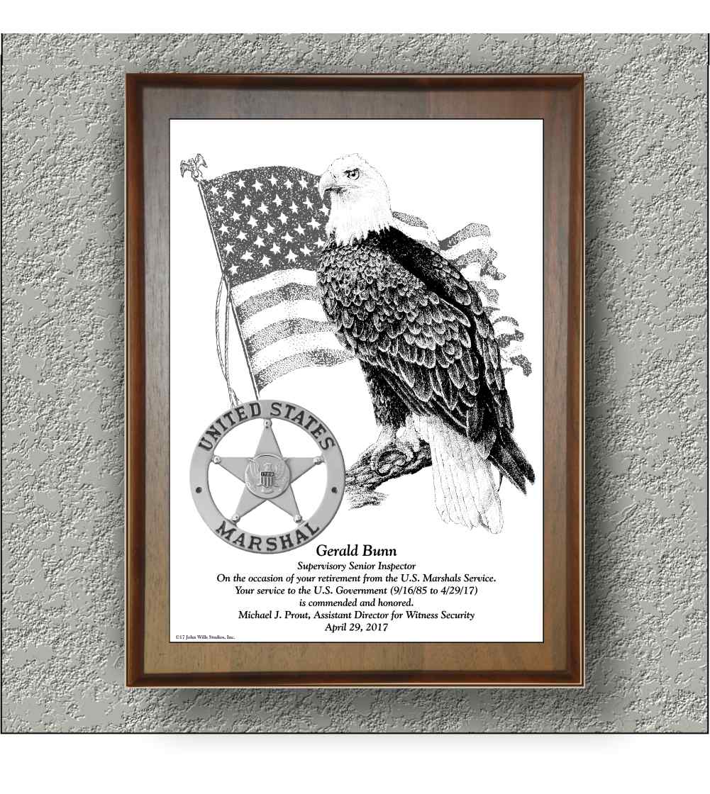 US Marshals "Eagle On Branch" image 1