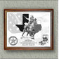 US Marshals "Map Of Texas With Historic Scene '17" image 1