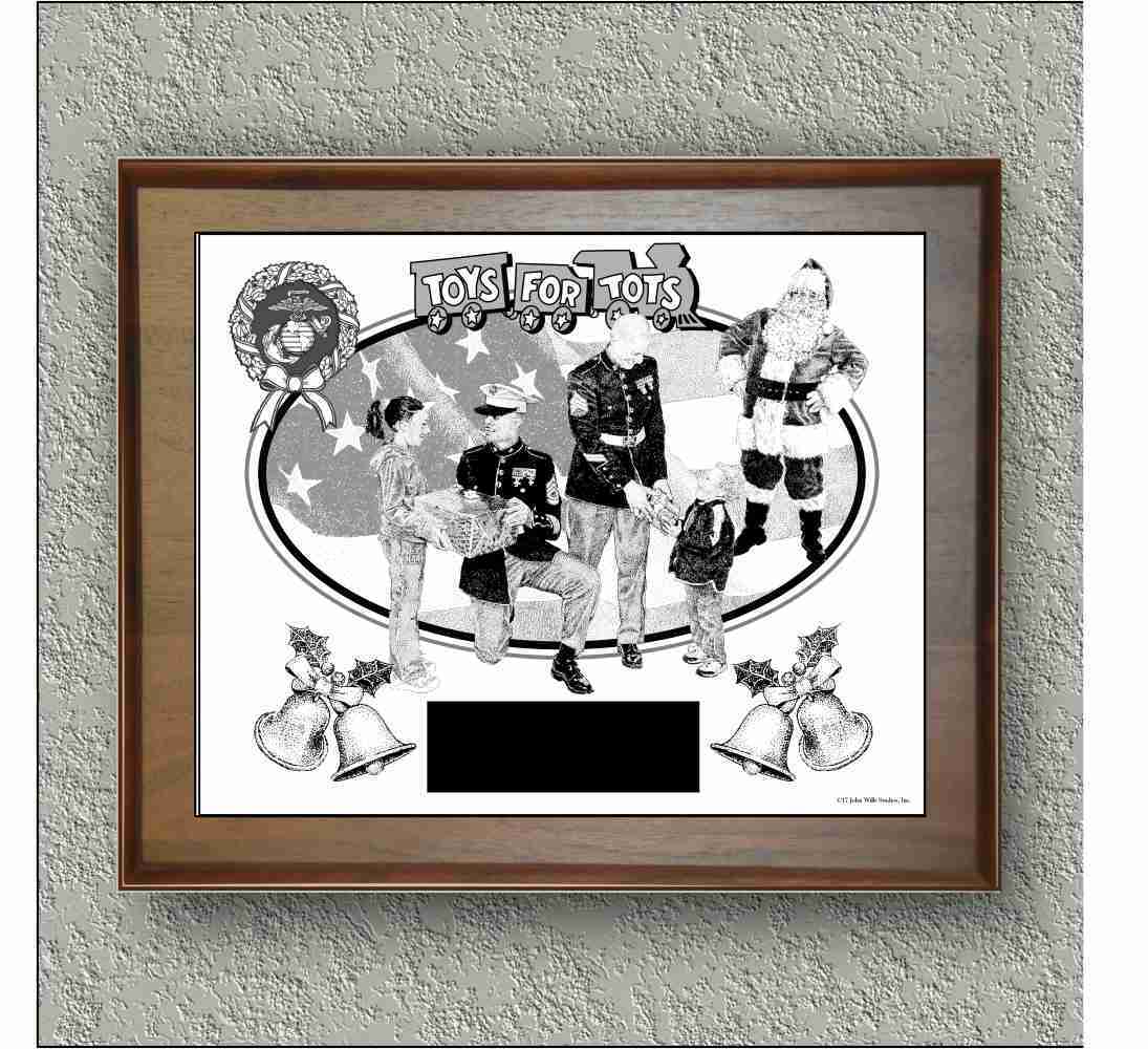 Toys For Tots 2017 With Brass Plate image 0