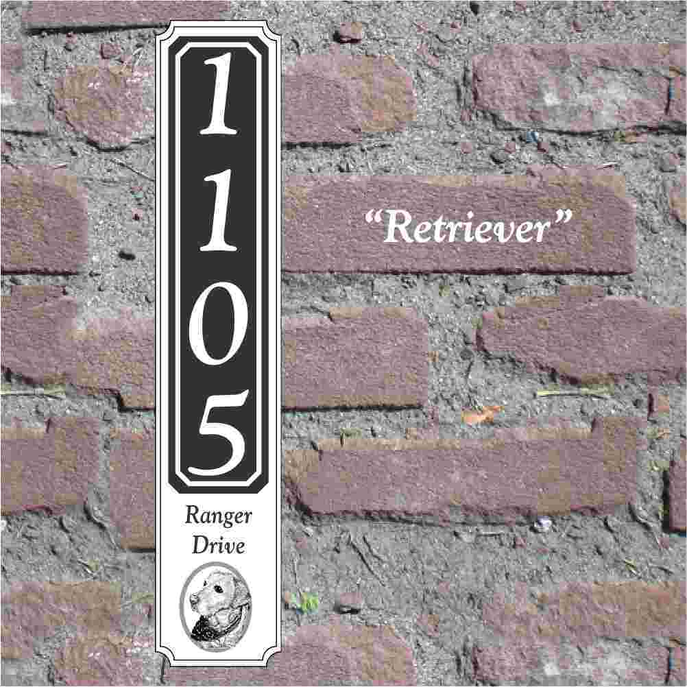 Custom House Sign "Retriever" Artwork image 0